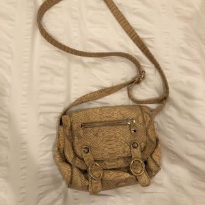 Henri bendel faux snake skin crossbody bag